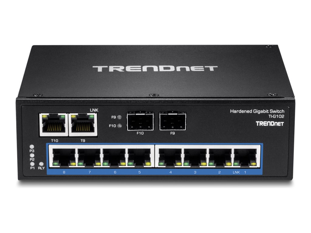 TRENDnet Industrie Switch 10Port Gbit IP30 Metall
