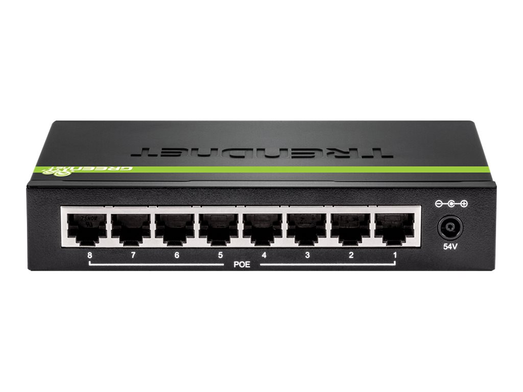 TRENDnet Switch  8 Port Gbit PoE+ 61W Metall