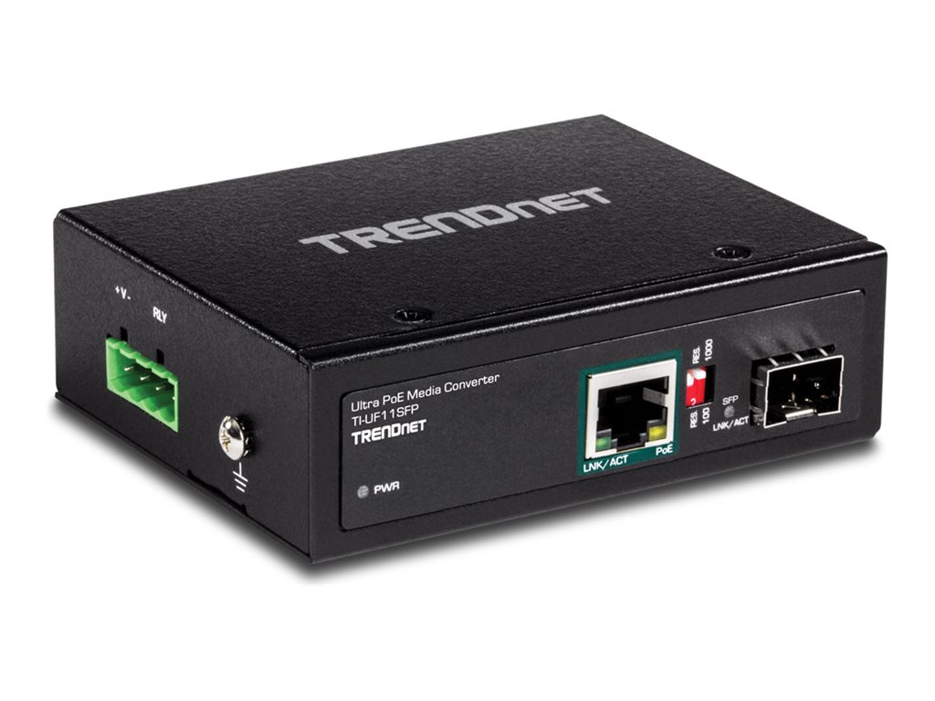 TRENDnet TI-UF11SFP Eingebaut 1000Mbit/s Schwarz Netzwerk Medienkonverter