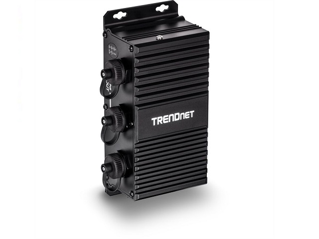 TRENDnet TI-EU120 2-Port UPoE Extender Industrial Outdoor Gigabit