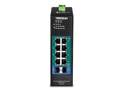 TRENDnet Switch 10-port Industrial Gbit PoE+ L2 metall IP30