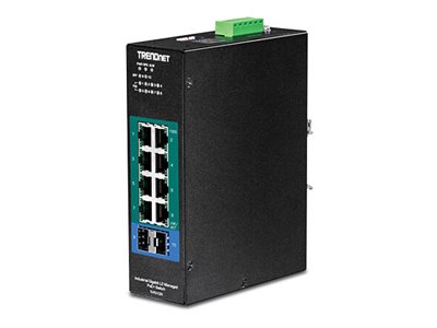 TRENDnet Switch 10-port Industrial Gbit PoE+ L2 metall IP30