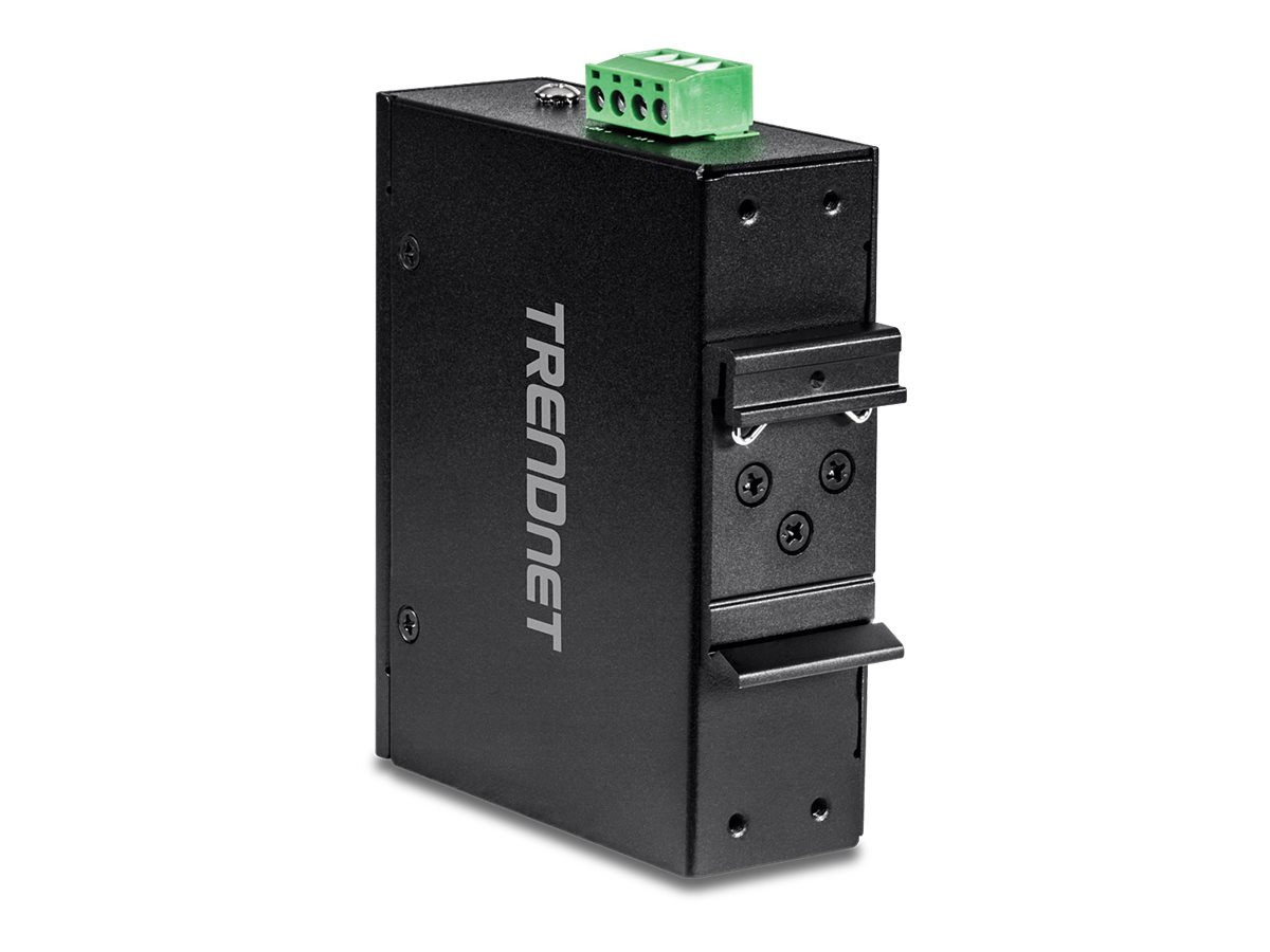 TRENDnet TI-PE50 DIN-Rail Switch 5-Port Industrial Fast Ethernet PoE+