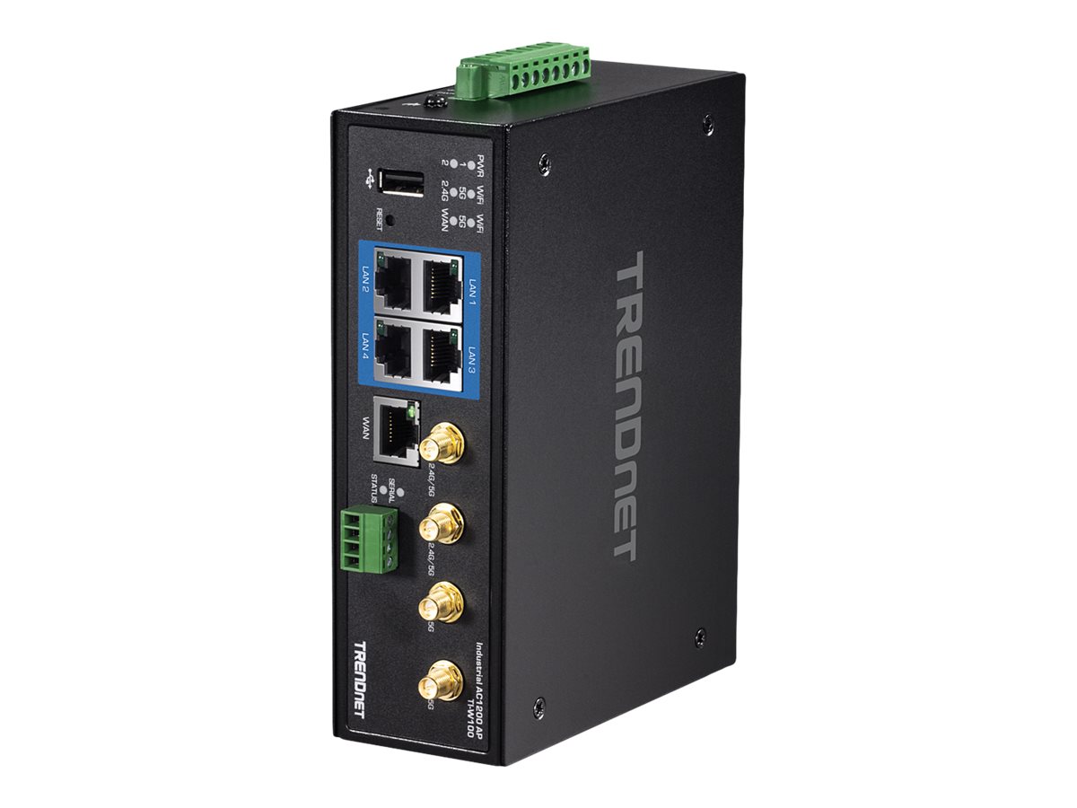 TRENDnet TI-W100 Industrial Router, Wireless AC1200