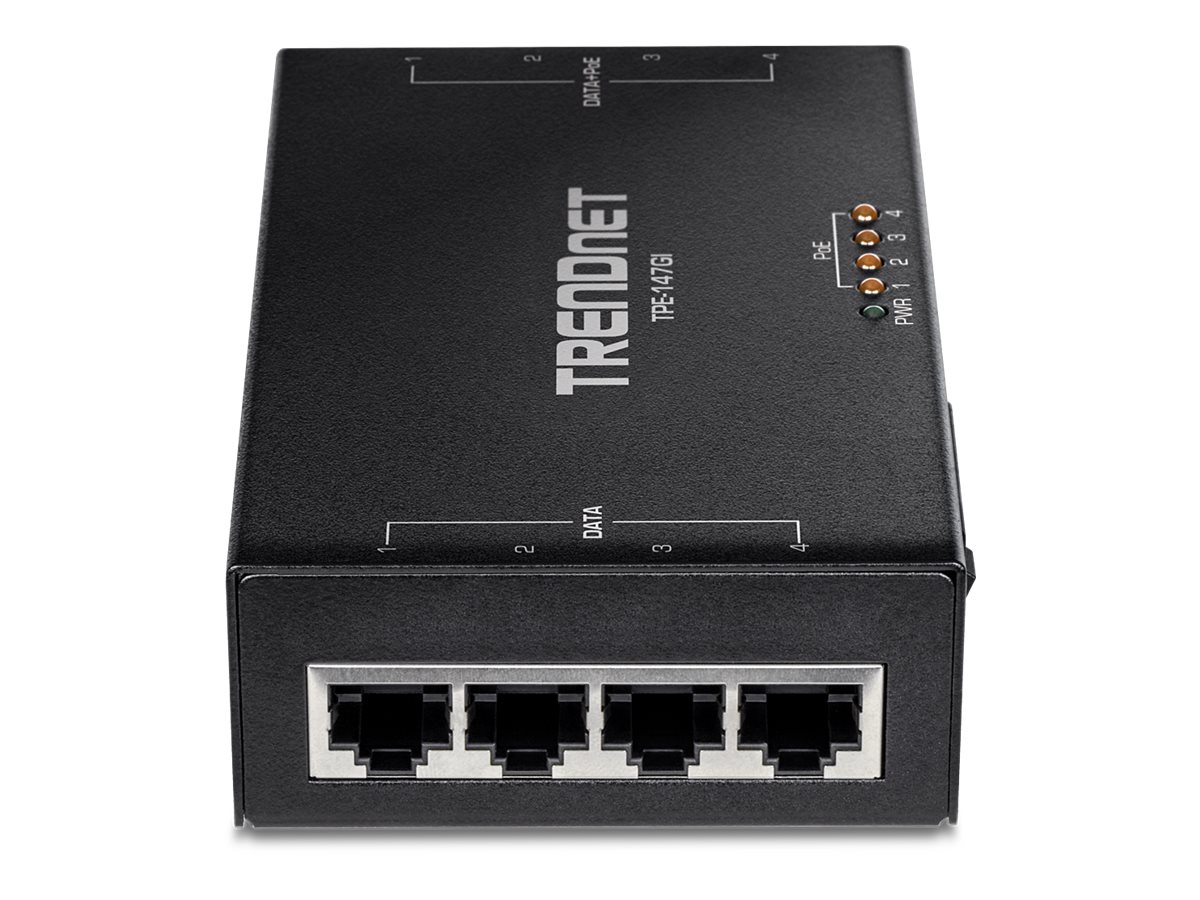 TRENDNET TPE-147GI 65W PoE+ Injektor 4Pt