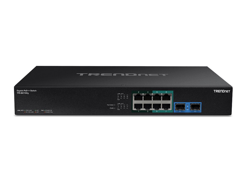 TRENDnet TPE-BG102G 10-Port Gigabit 4PPoE Switch