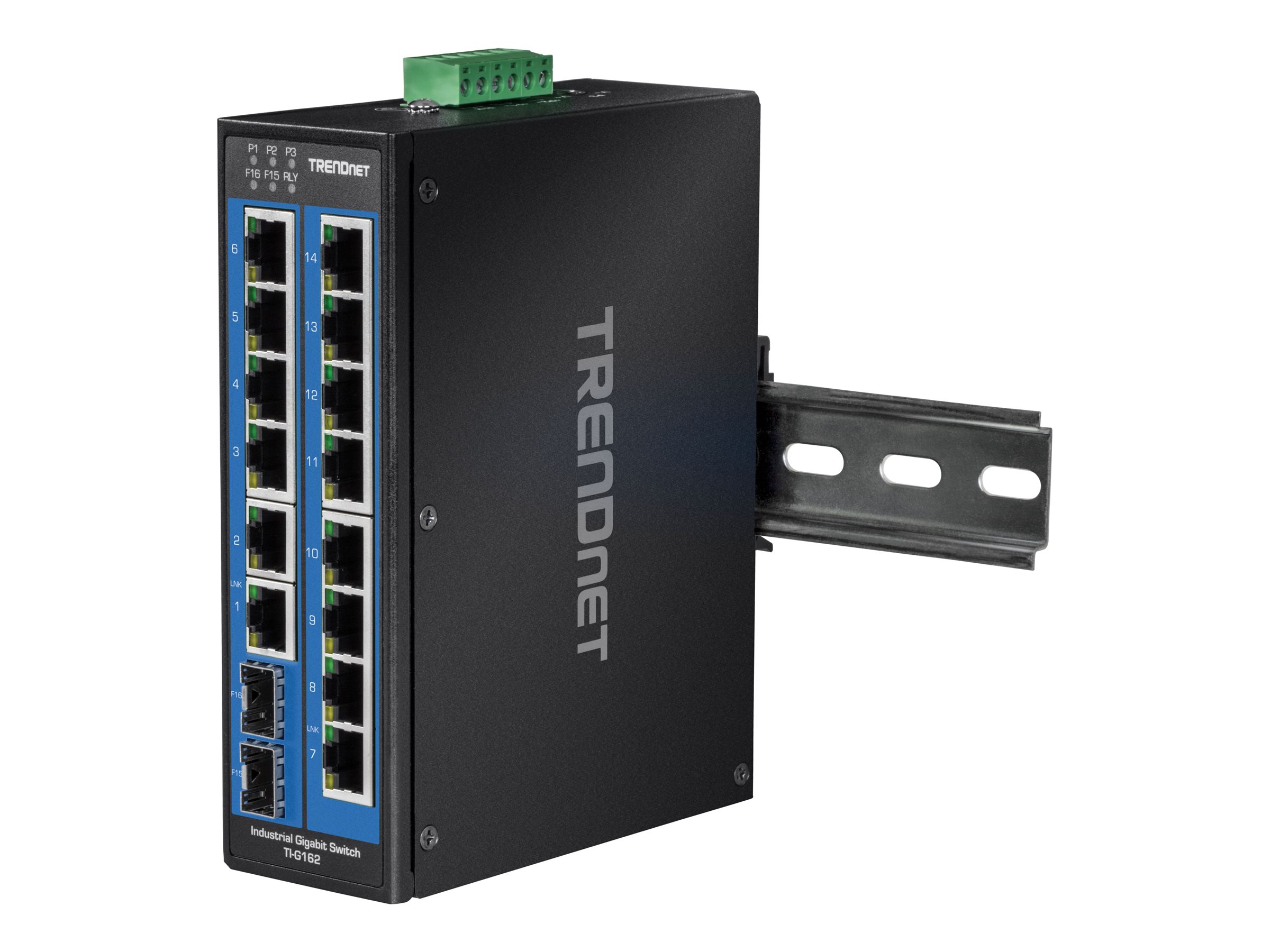 TRENDnet TI-G162 16-Port DIN-Rail Switch Industrial  Gigabit