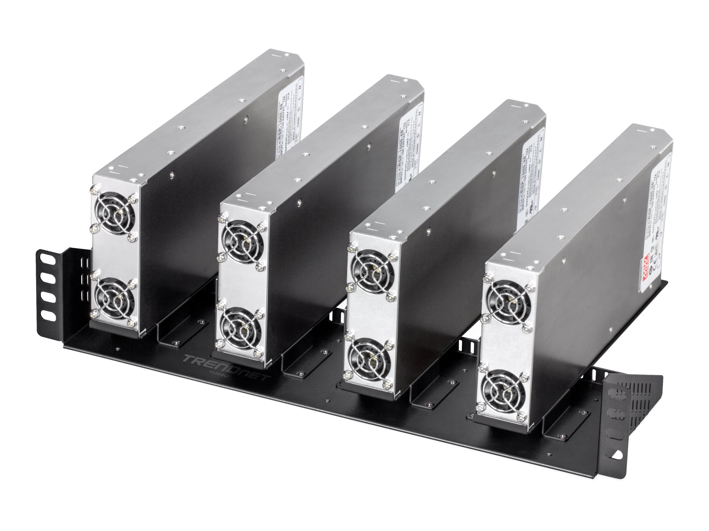 TRENDnet TI-R4U 19-Zoll rackmontierbares vertikales Chassis, für industrielle Netzteile