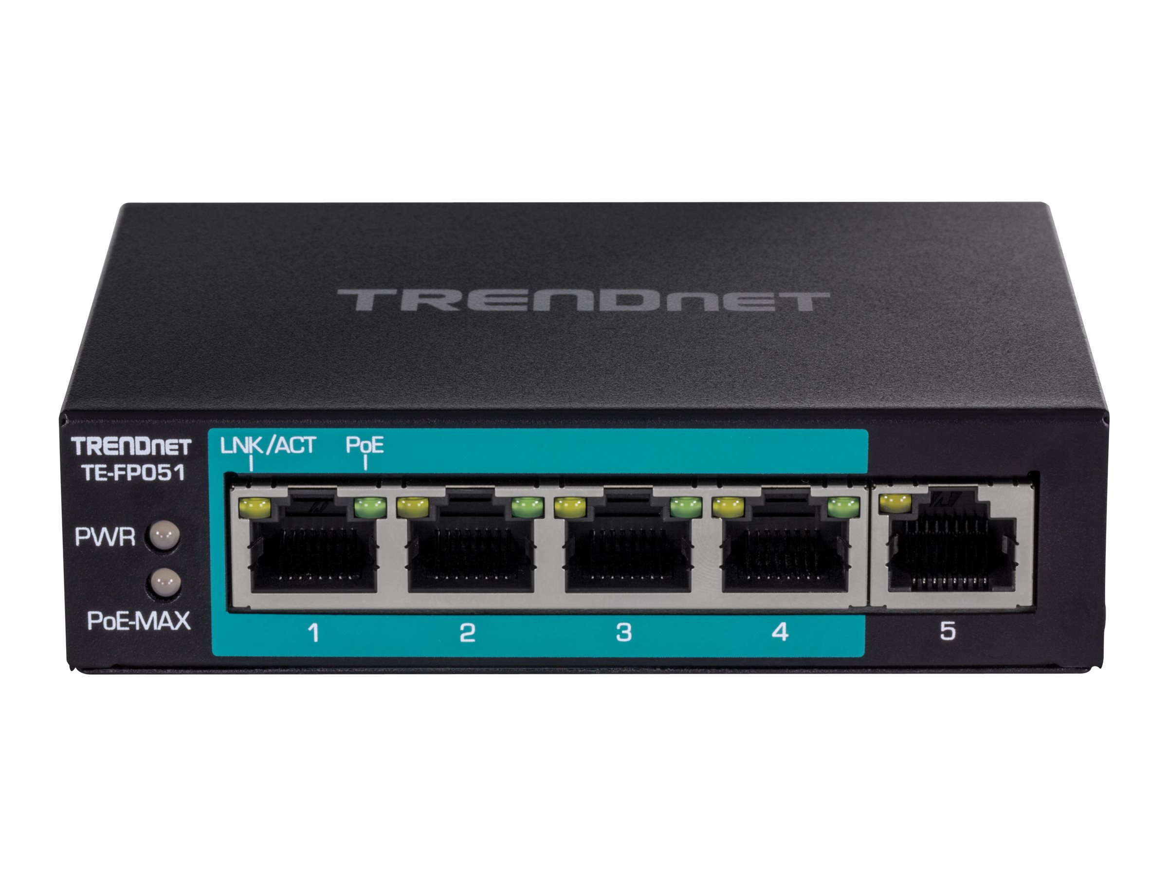 TRENDnet TE-FP051 5-Port PoE+ Switch Fast Ethernet Long Range