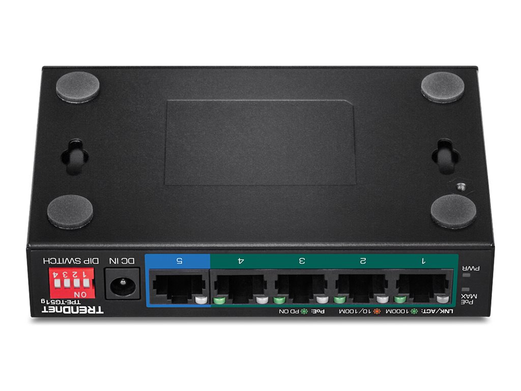 TRENDnet TPE-TG51G 5-Port PoE+ Switch Gigabit 60W