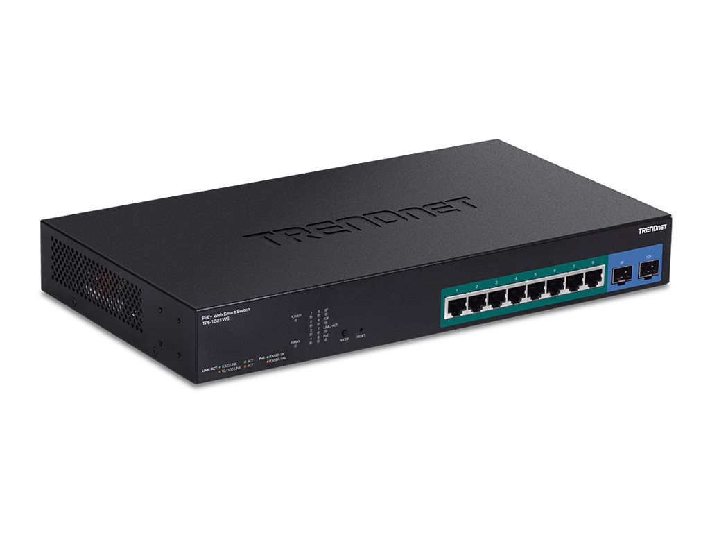 TRENDnet TPE-1021WS 10-Port PoE+ Gigabit Web Smart Switch