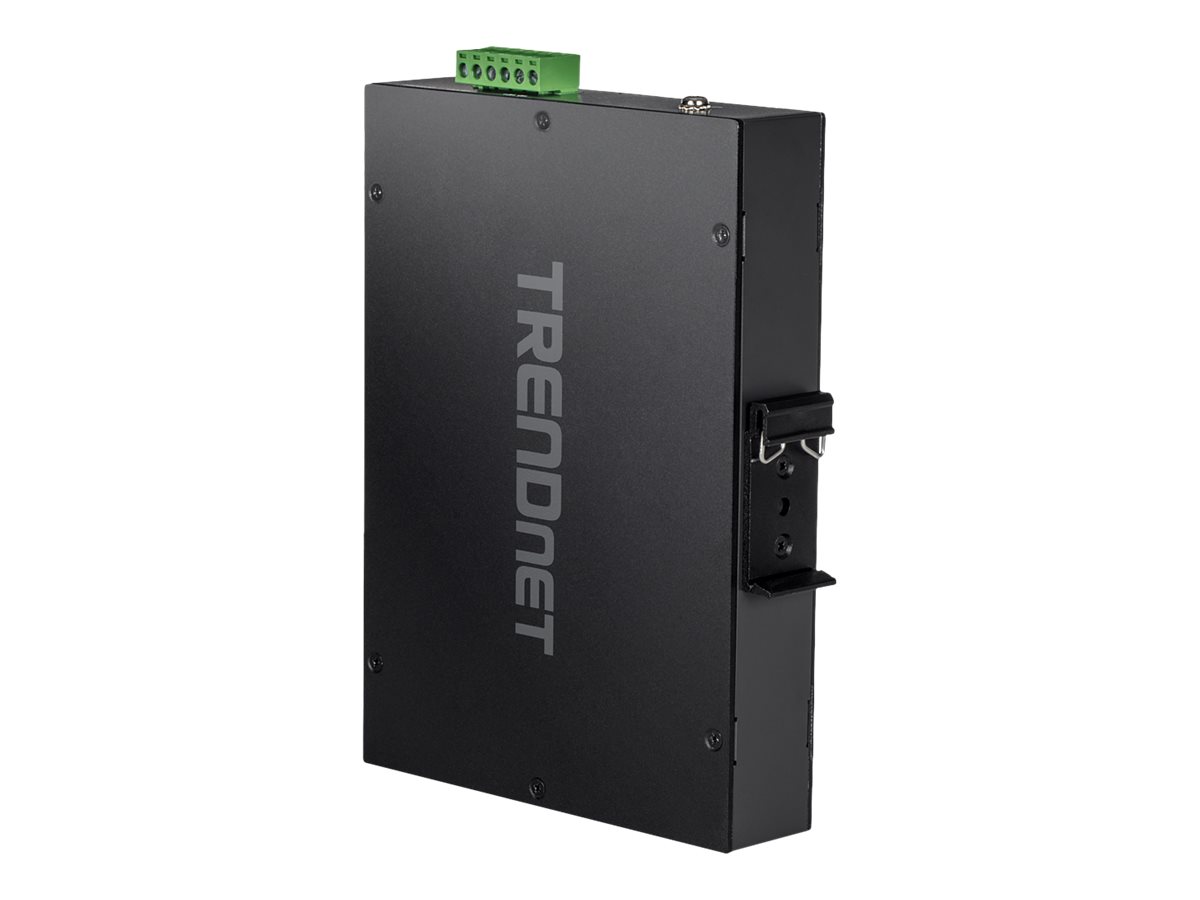 TRENDnet TI-PGM541 5 Port Rail Switch Industrial Gigabit PoE+, schwarz