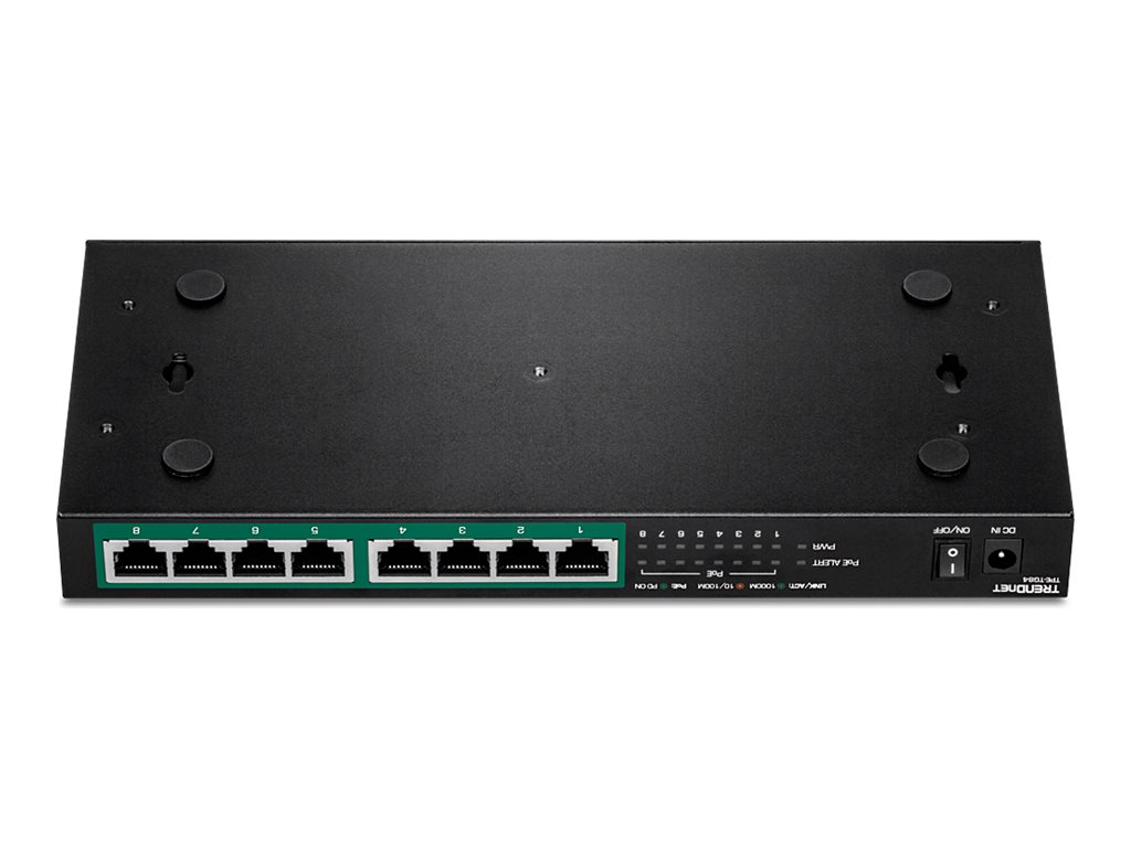 TRENDnet TPE-TG84 8-Port PoE Switch Gigabit PoE+ 120W