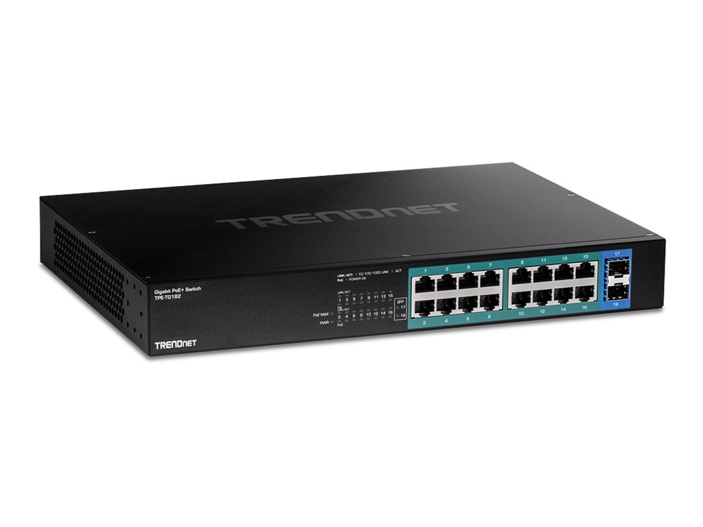TRENDnet TPE-TG182 18-Port Gigabit PoE+ Switch