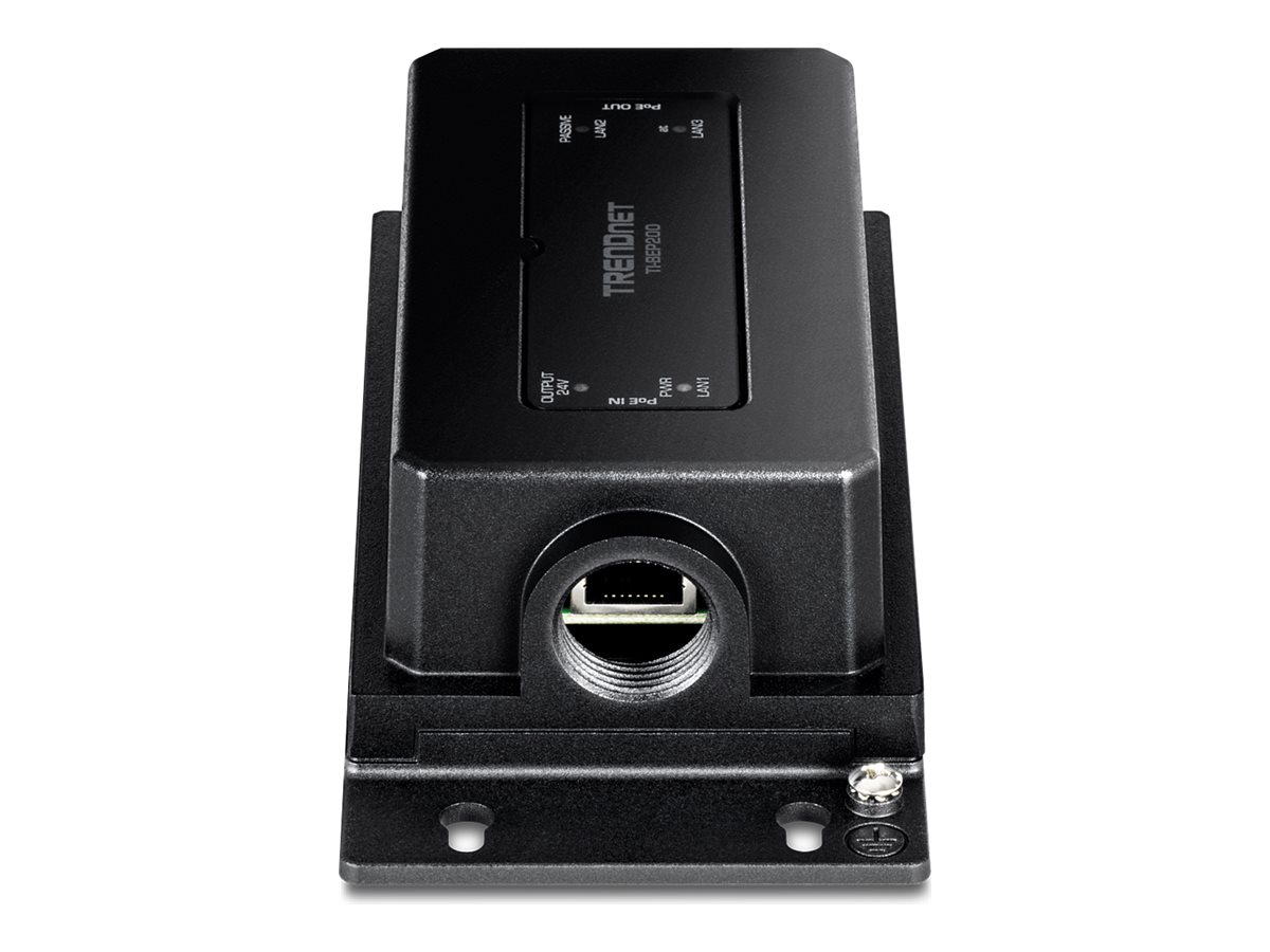 TRENDnet TI-BEP200 Outdoor PoE+ Extender, 2-Port Industrial Gigabit Aktiv/Passiv