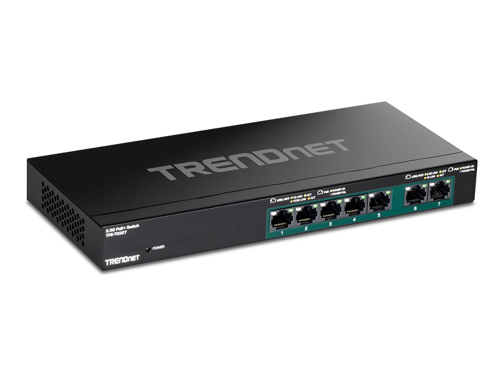 TRENDnet TPE-TG327 7-Port PoE+ Switch Multi-Gigabit