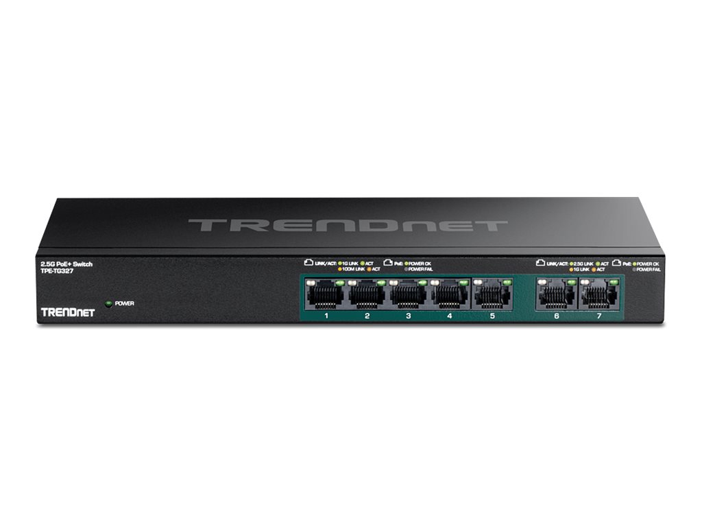 TRENDnet TPE-TG327 7-Port PoE+ Switch Multi-Gigabit