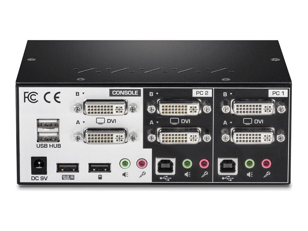 TRENDnet TK-232DV DVI KVM Switch 2-Port Dual Monitor