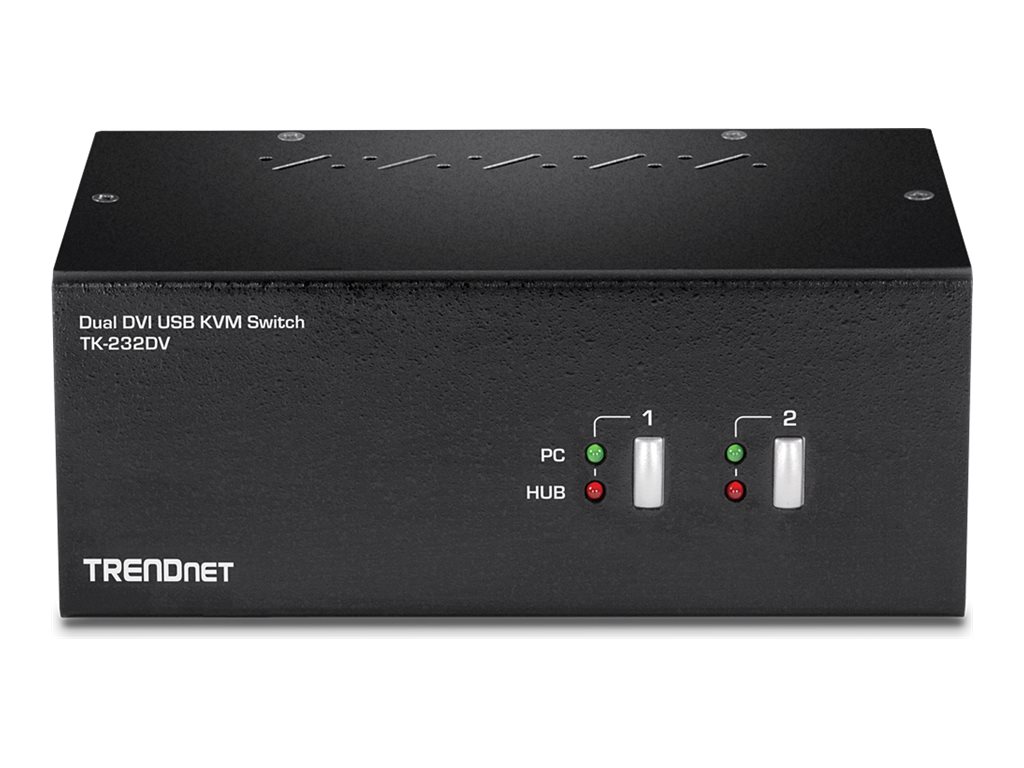 TRENDnet TK-232DV DVI KVM Switch 2-Port Dual Monitor