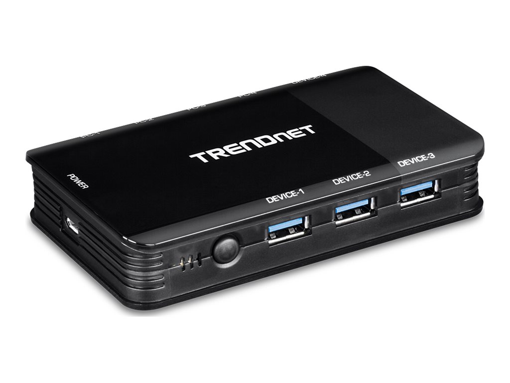 TRENDnet TK-U404 4-Port Sharing Switch 4 PC/1 User USB 3.1