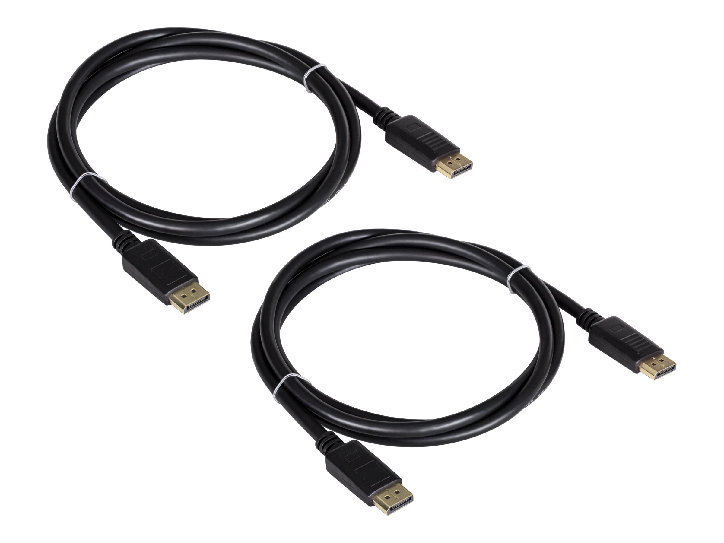 TRENDnet TK-DP06/2 DisplayPort 1.2 Kabel, 2er Pack, schwarz, 1,8 m