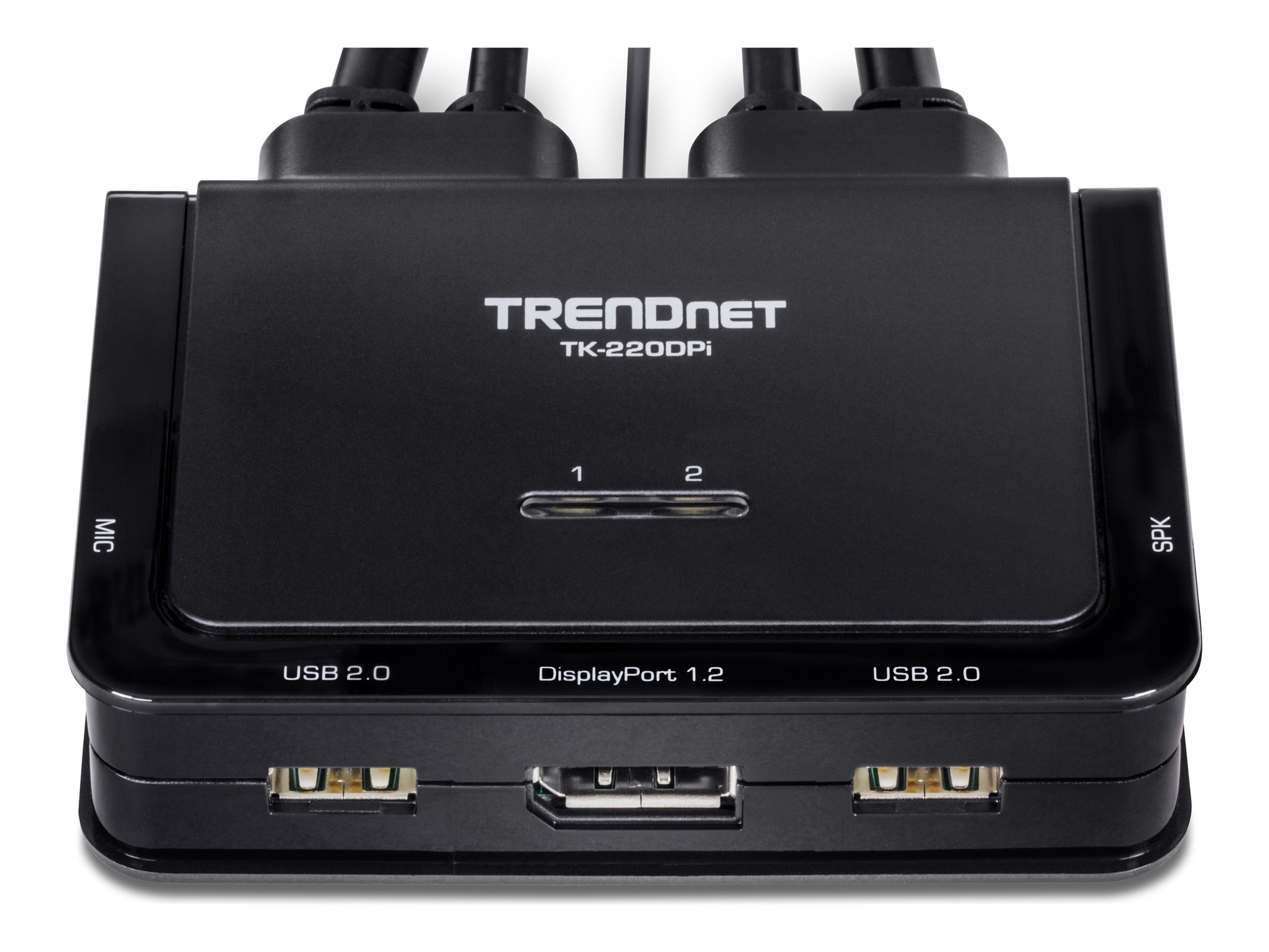 TRENDnet TK-220DPi KVM Switch, 2-Port 4K DisplayPort