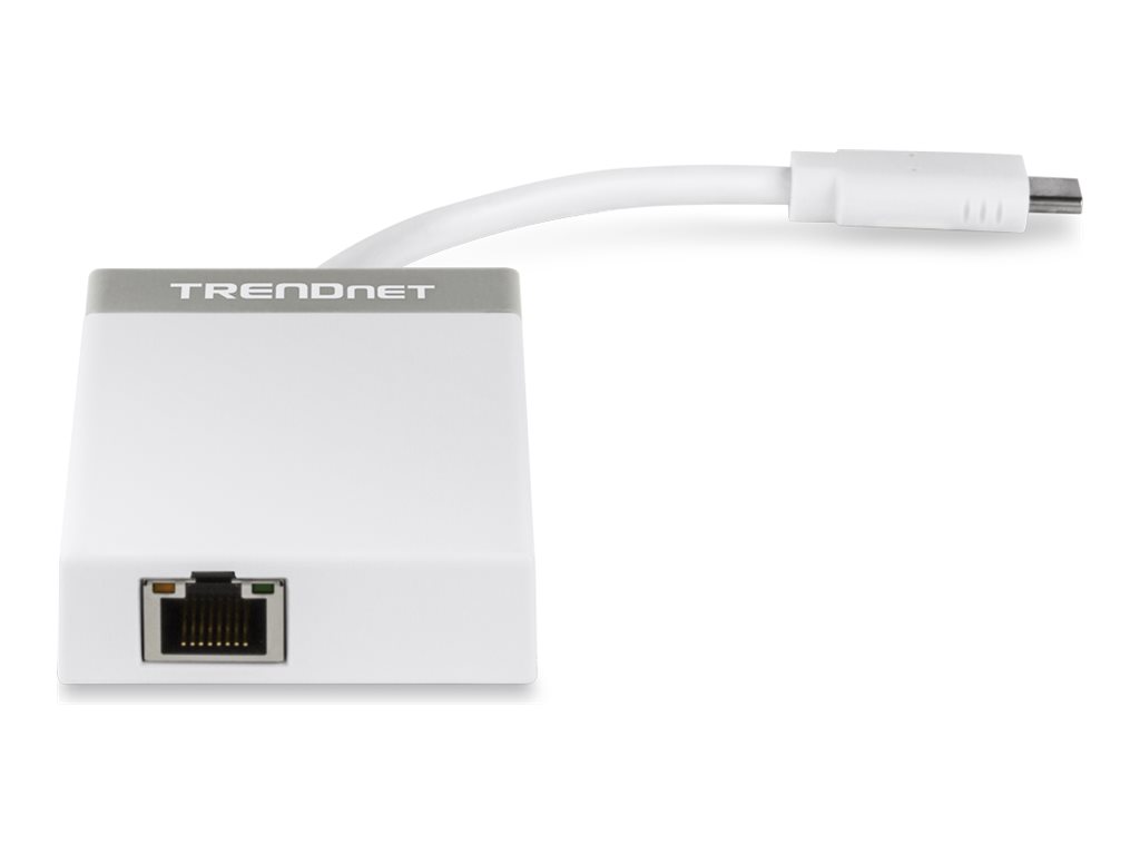 TRENDnet TUC-ETGH3 USB-C to Gigabit Ethernet Adapter + USB Hub