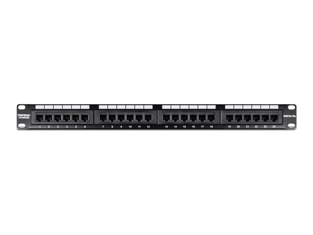 TRENDnet Patchpanel 24-port Cat5/5e ungeschirmt 19