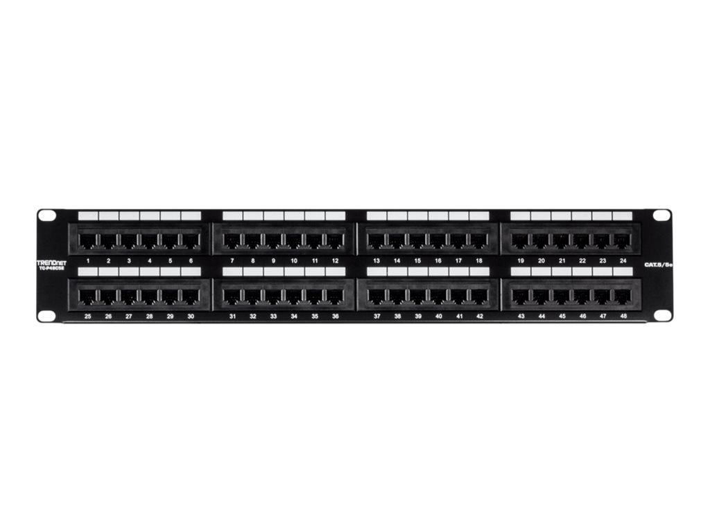 TRENDnet Patchpanel 48-port Cat5/5e ungeschirmt 19