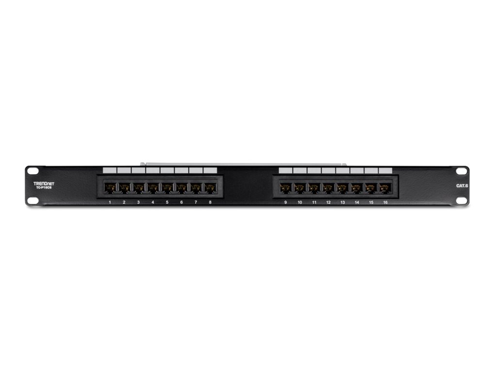 TRENDnet Patchpanel 16-port Cat6 ungeschirmt 19