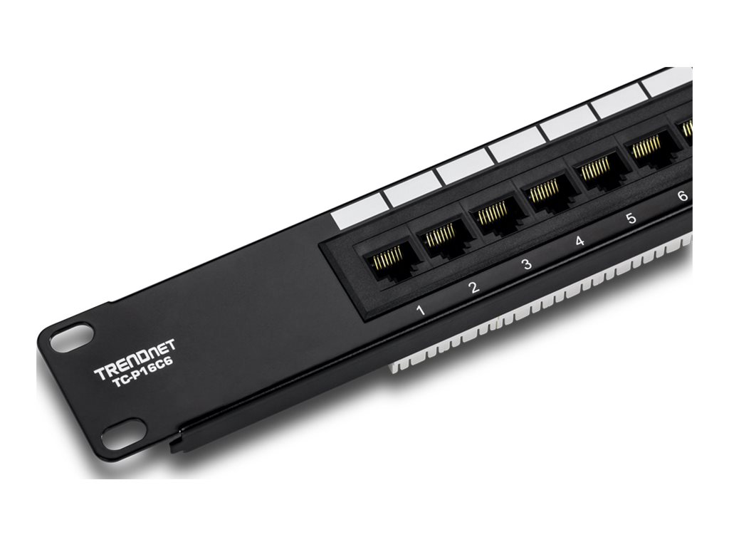 TRENDnet Patchpanel 16-port Cat6 ungeschirmt 19
