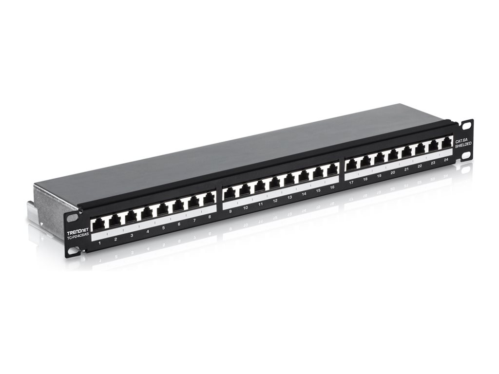 TRENDnet Patchpanel 24-port Cat6a geschirmt 19