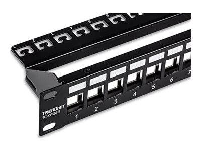 TRENDnet Patchpanel 24 port Cat6 geschirmt 1U 19 rackmount