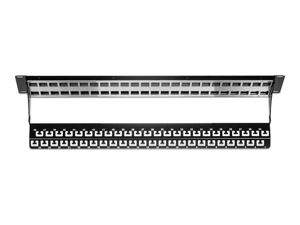 TRENDnet Patchpanel 48-Port leer Keystone geschirmt 19