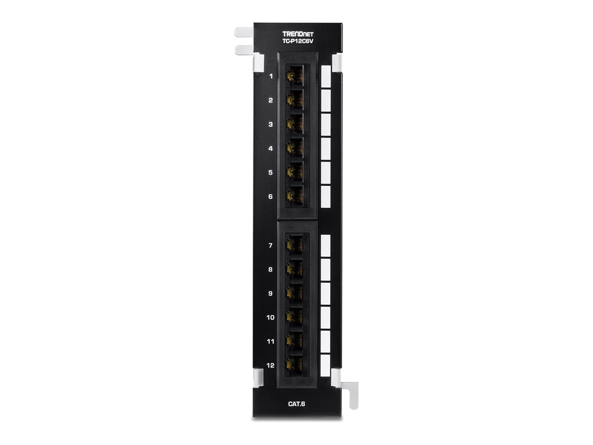 TRENDnet TC-P12C6V Patch Panel, 12-Port Wall Mount Cat6 ungeschirmt