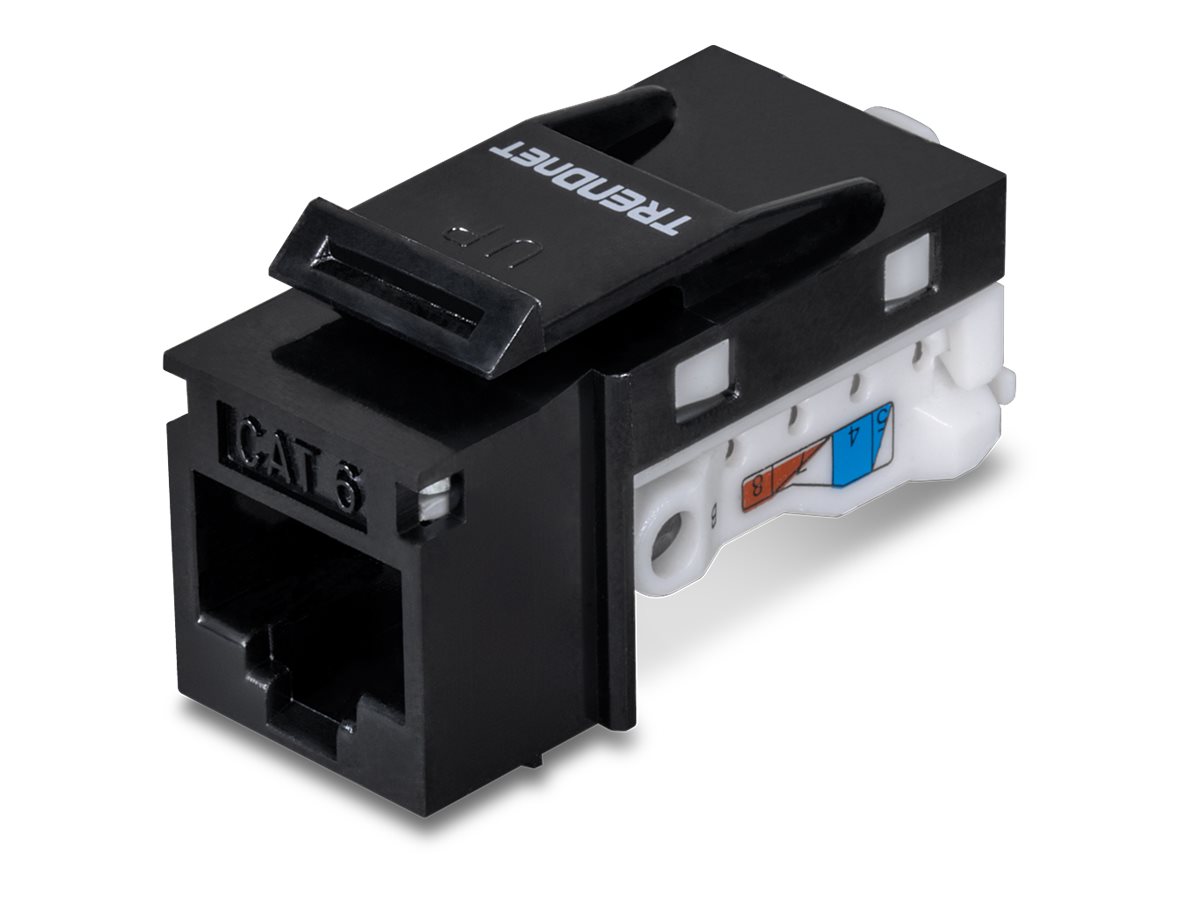 TRENDnet Keystone-Buchsen 25er-Pack Cat6 werkzeuglos 90°blac