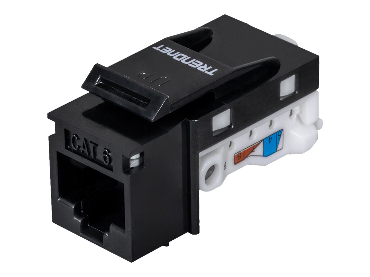 TRENDnet Keystone-Buchsen 25er-Pack Cat6 werkzeuglos 90°blac