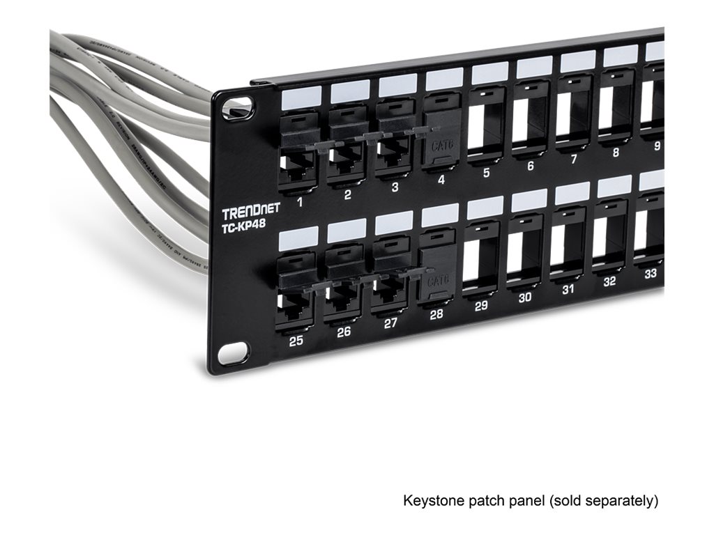 TRENDnet Keystone-Buchsen 25er-Pack Cat6 werkzeuglos 90°blac