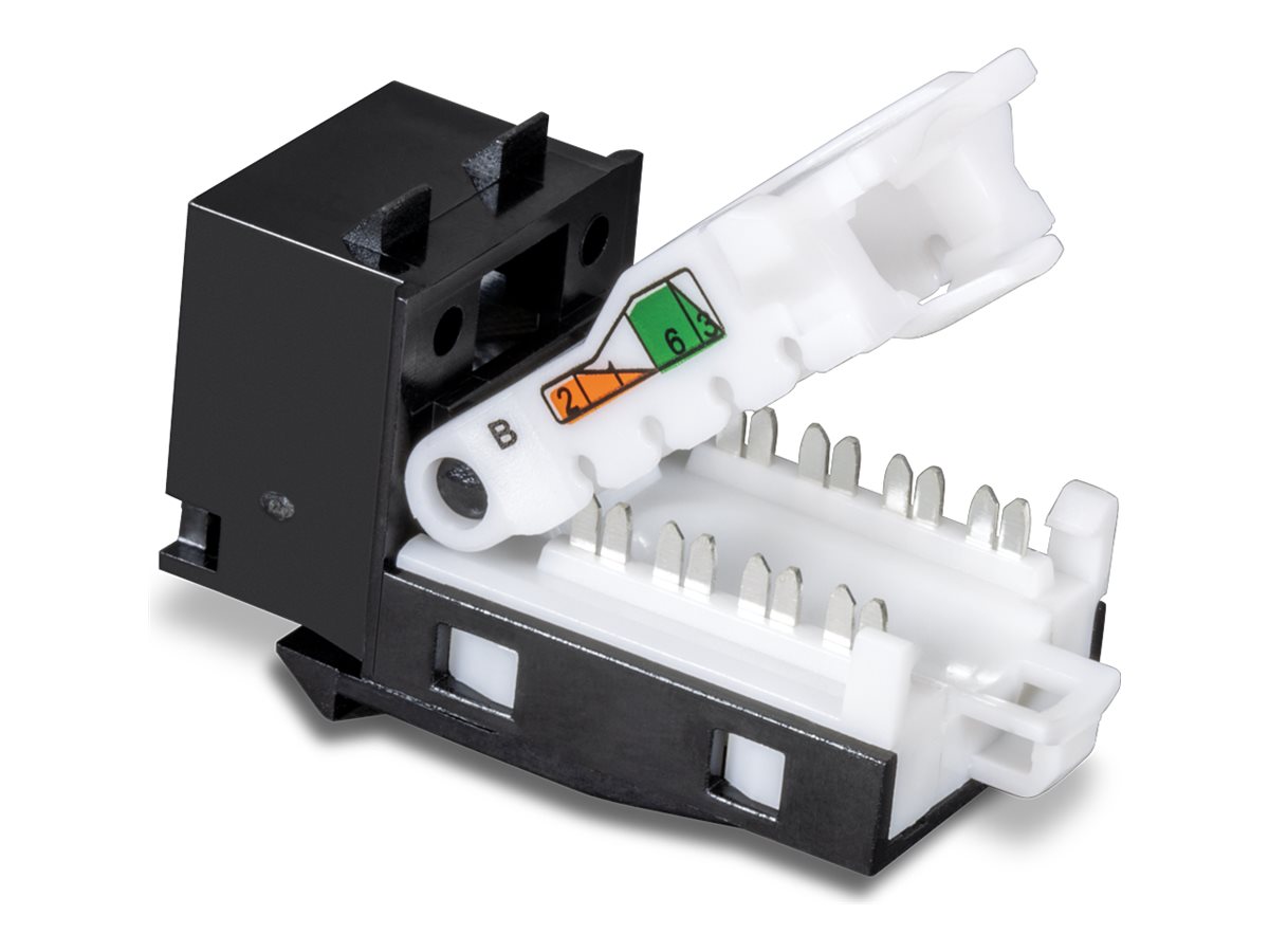TRENDnet Keystone-Buchsen 50er-Pack Cat6 werkzeuglos 90°blac