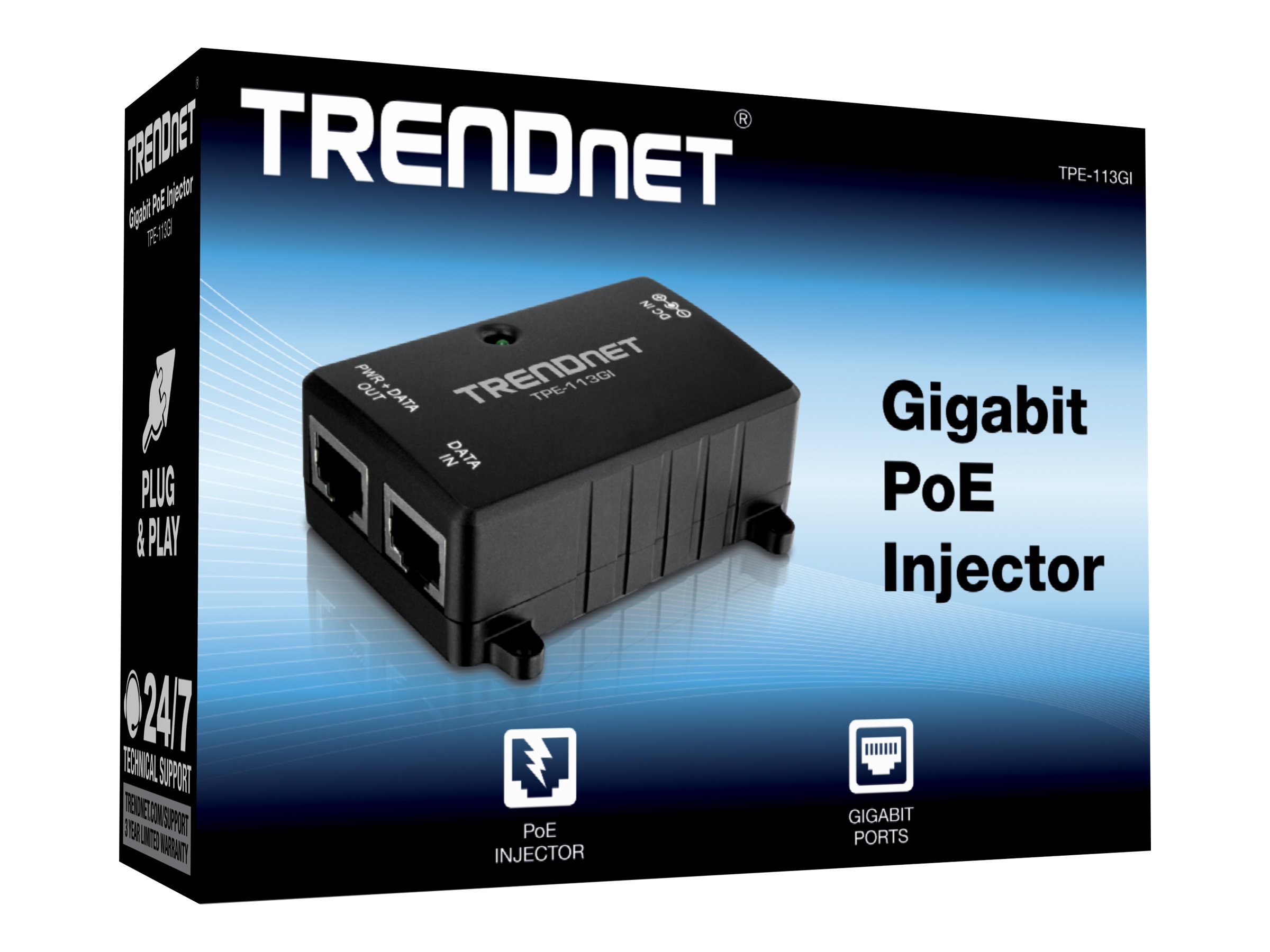 TRENDnet Injector Gigabit PoE 15,4 Watt