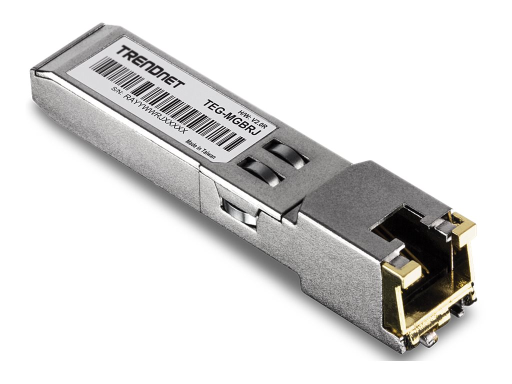 TRENDnet 1000BASE-T RJ-45 Copper SFP Module