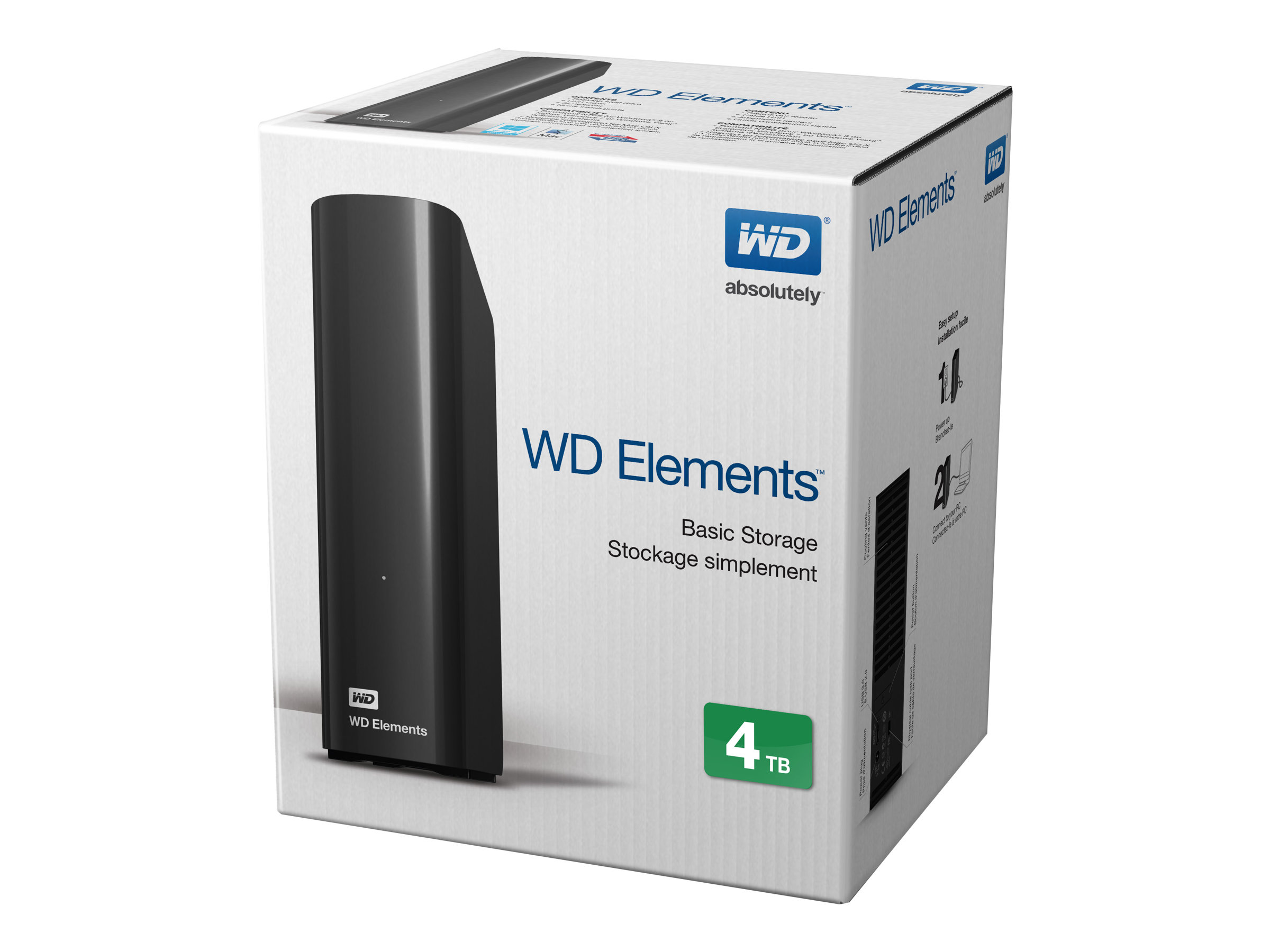 3.5 4TB WD Elements Desktop USB 3.0