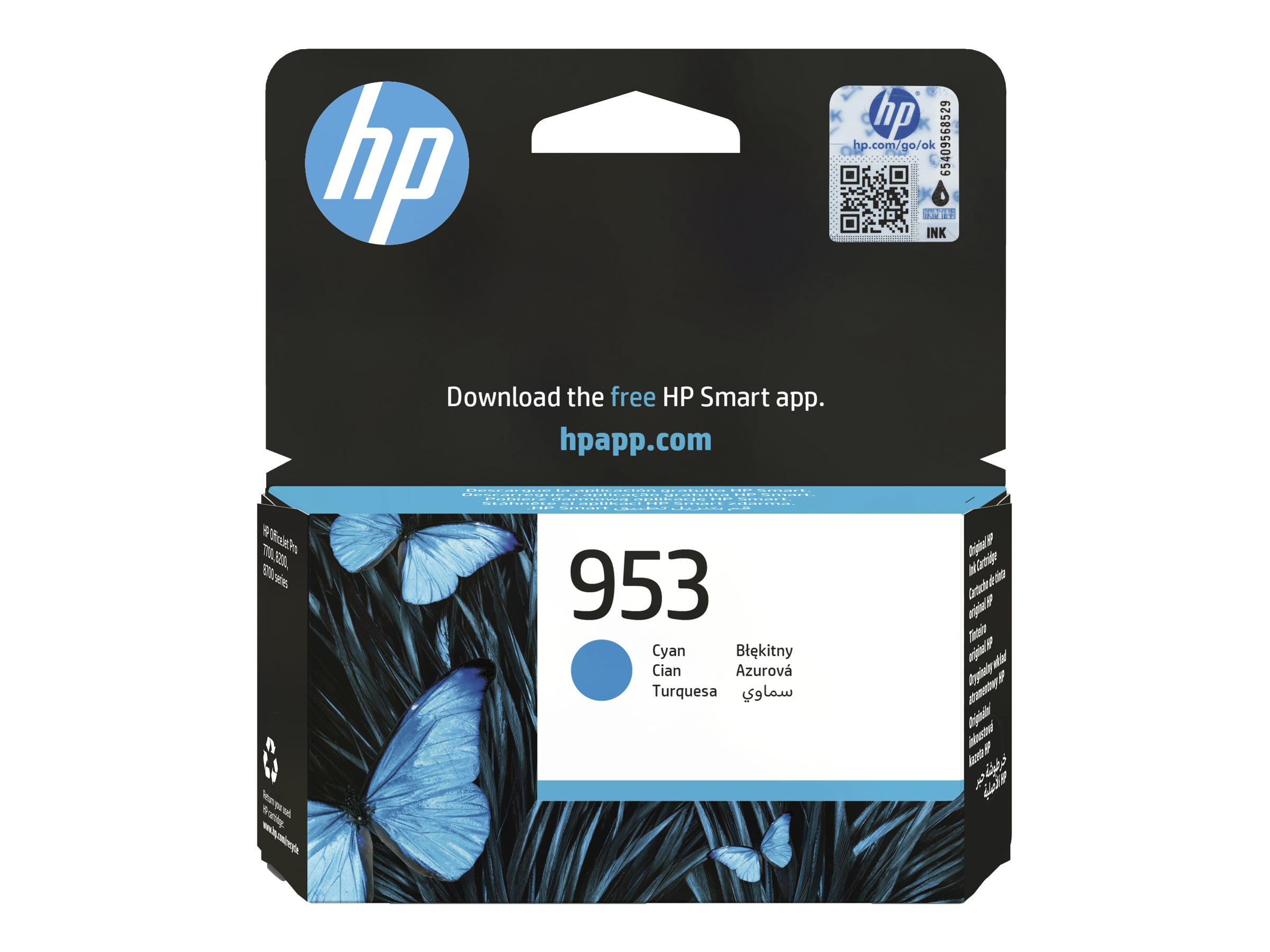 HP 953 Cyan Original Tintenpatrone