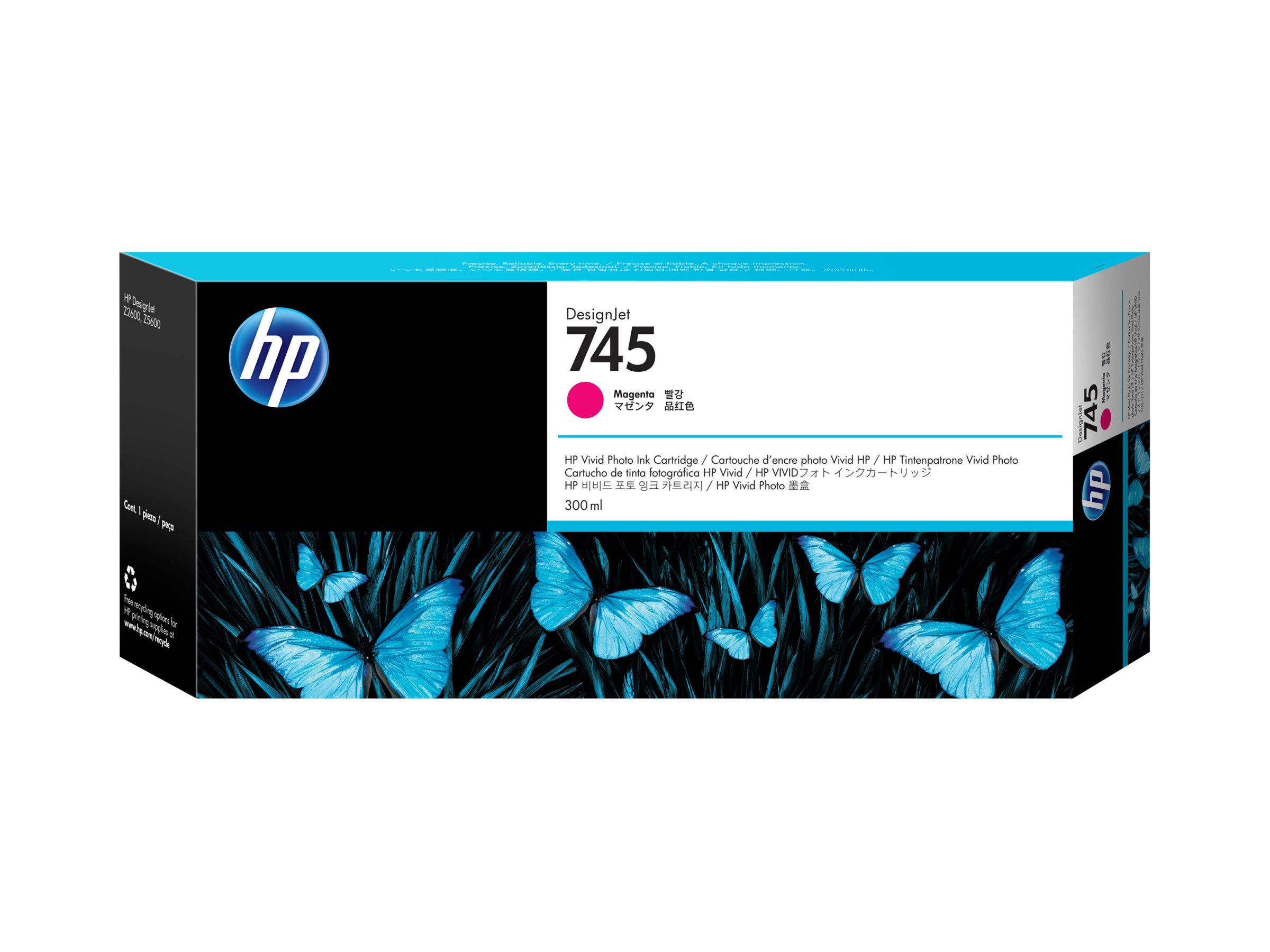 HP 745 Tintenpatrone Magenta 300 ml