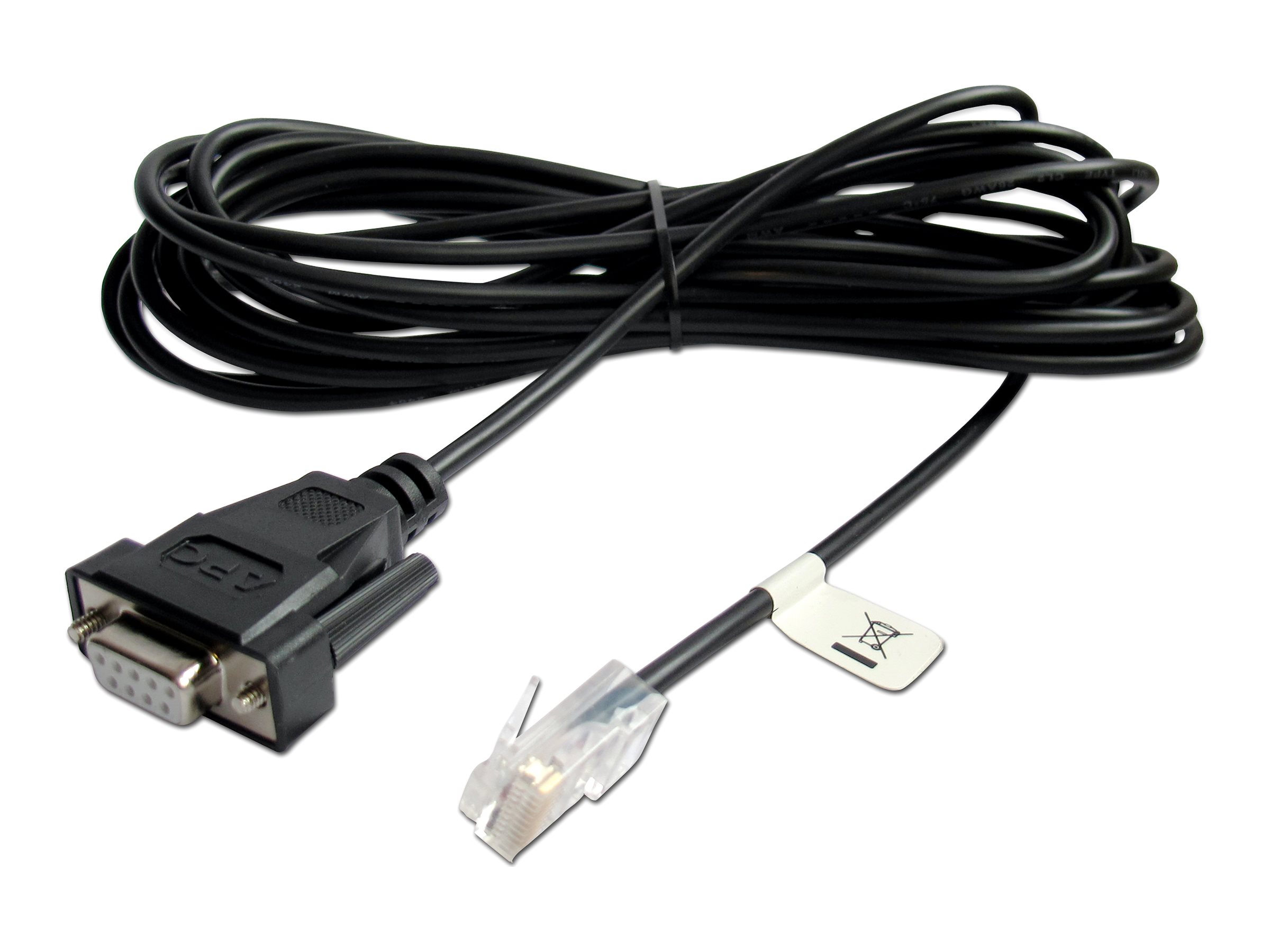 AP940-1525A Serial Comumication Cable DB9-RJ45, schwarz, 2 m