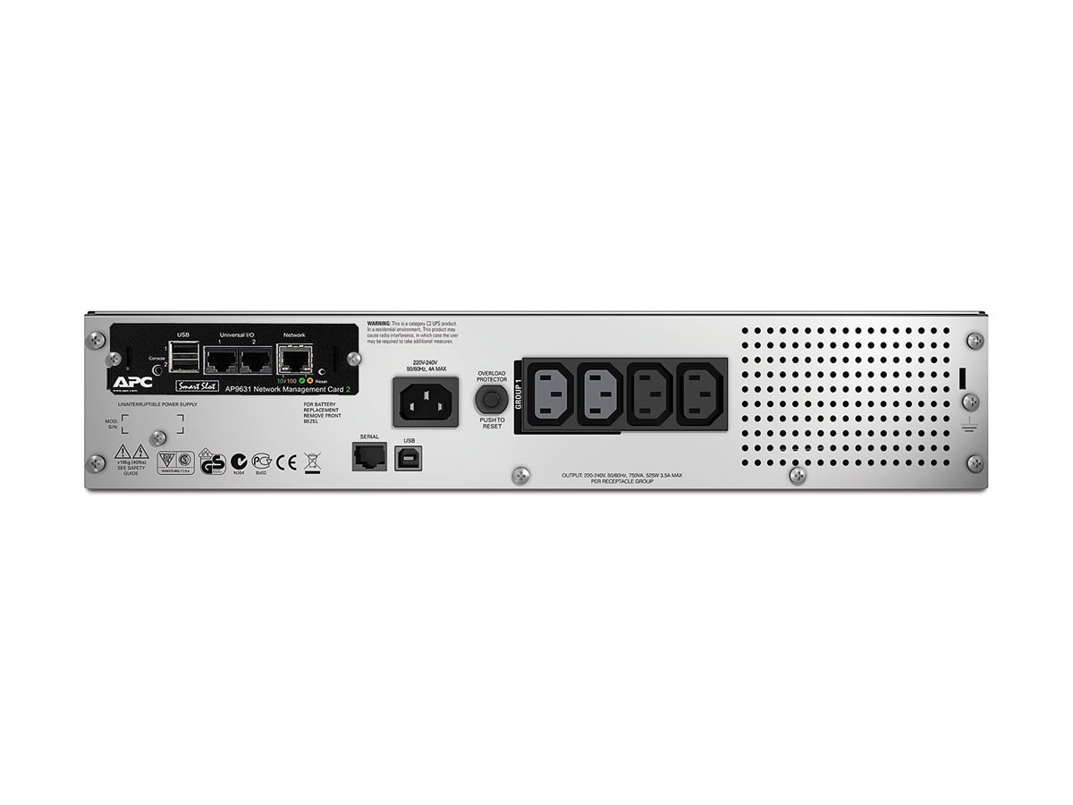 APC Smart-UPS 750VA RM 2U LCD Network