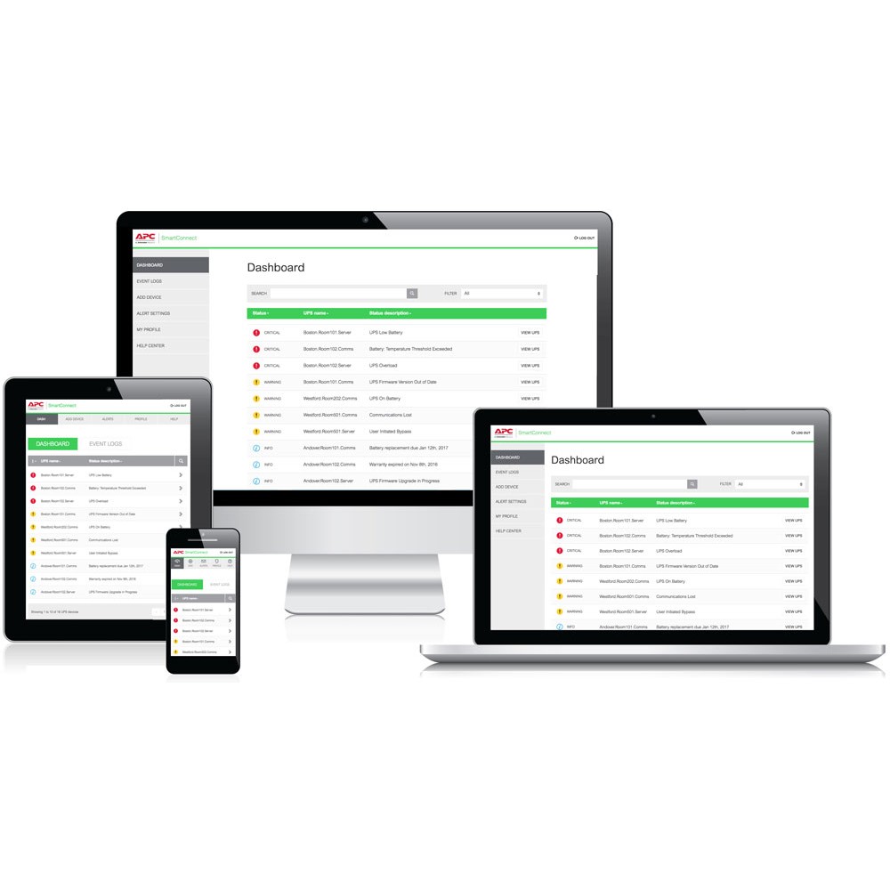 APC SmartConnect UPS SMT 3000 VA Tower