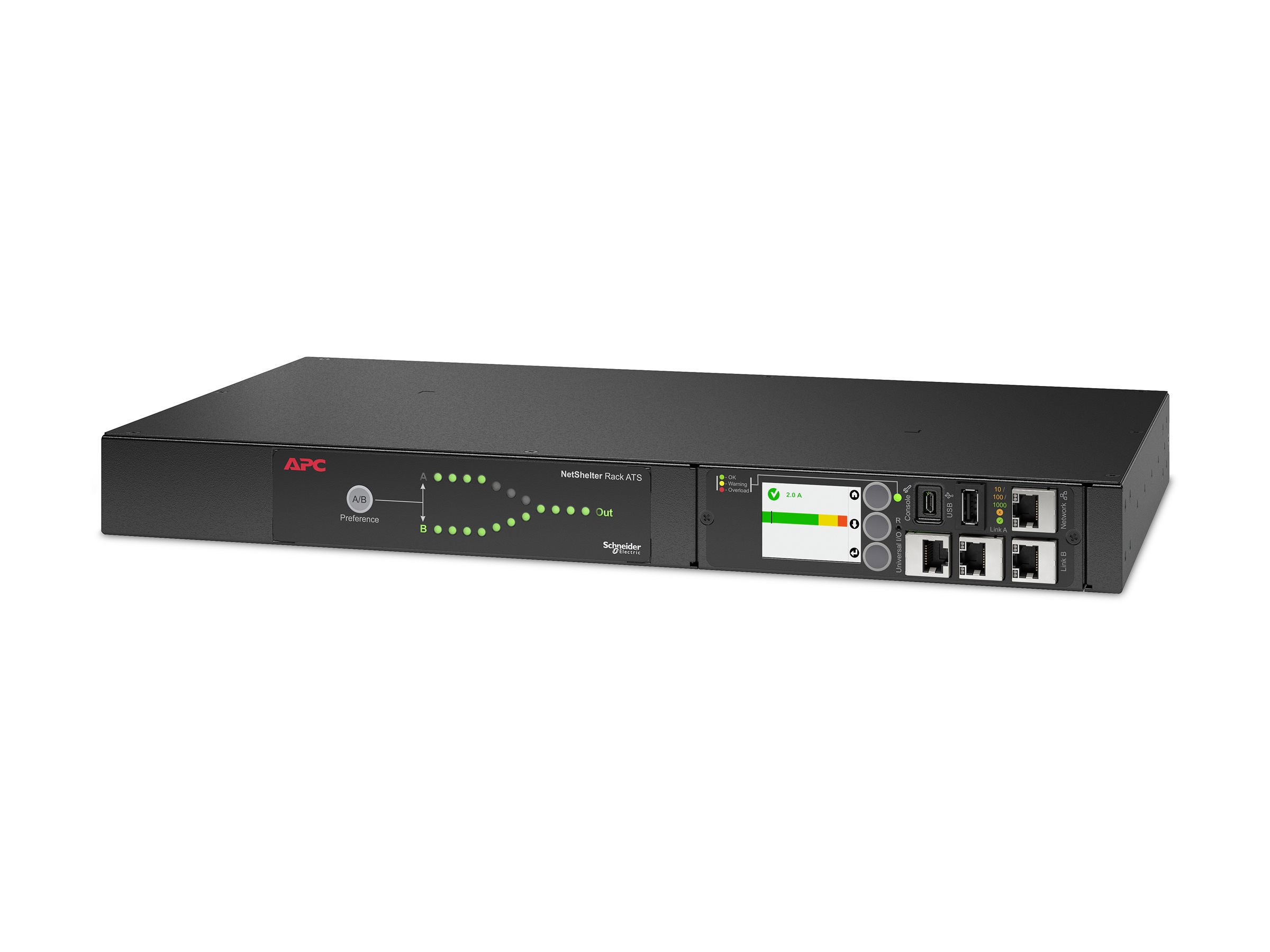 APC Rack ATS 230V 16A C20 in 8-C13 1-C19