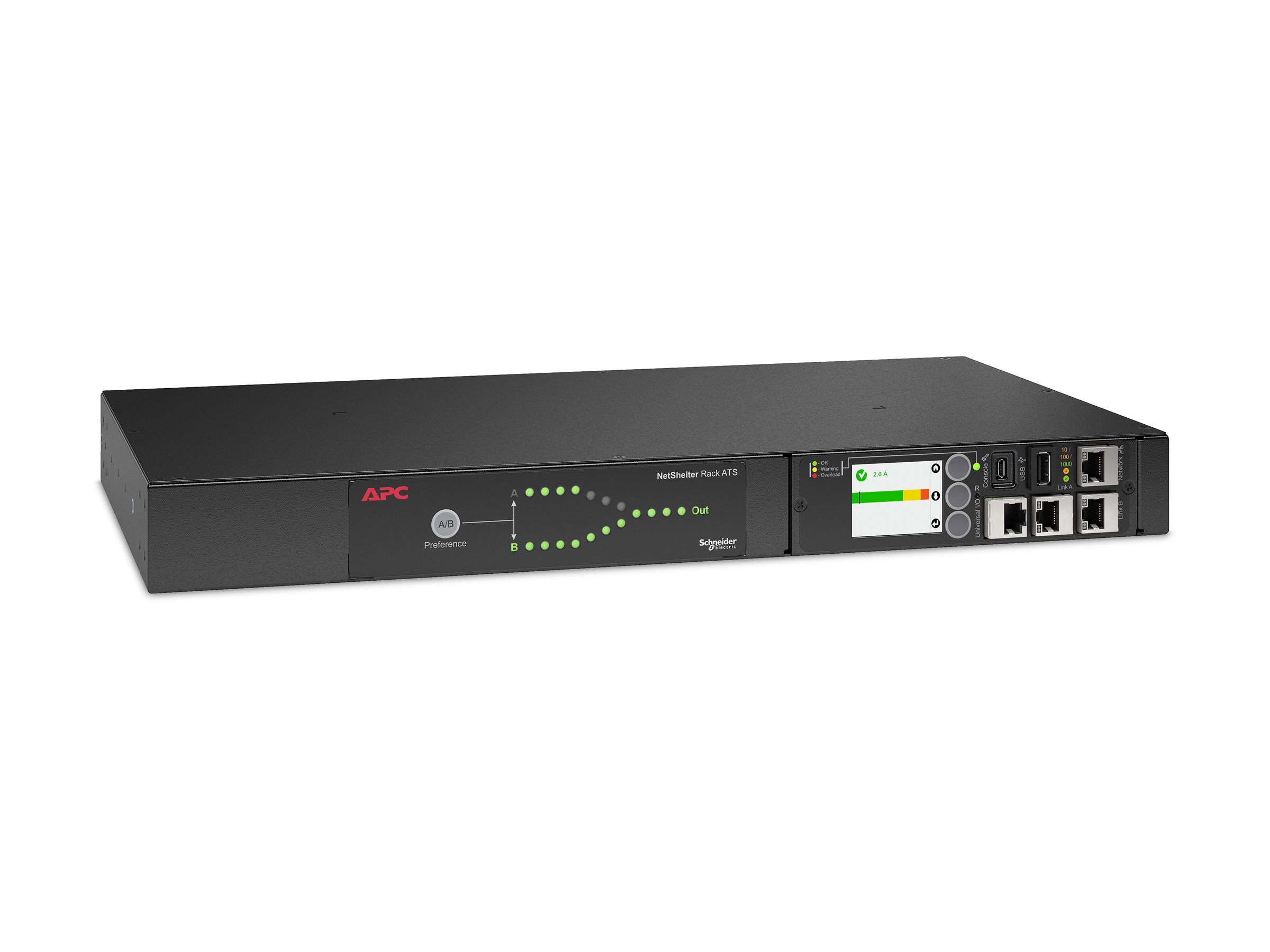 APC Rack ATS 230V 16A C20 in 8-C13 1-C19