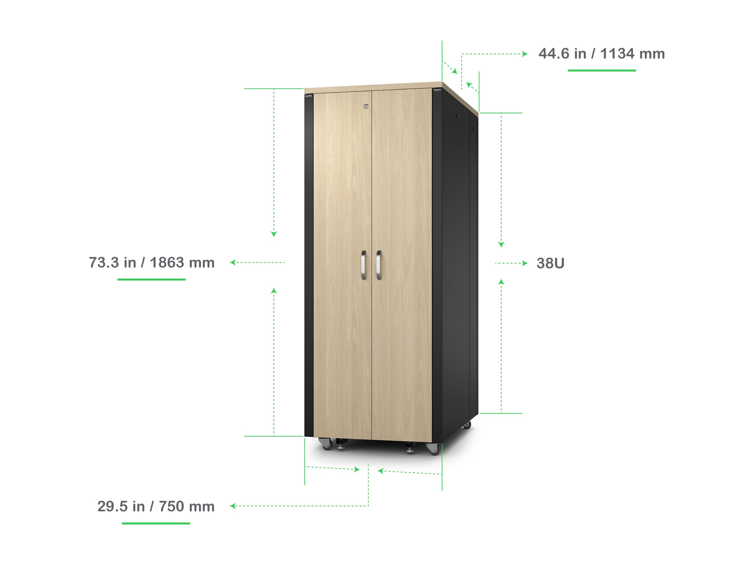 APC NetShelter Soundproof Server Rack 38